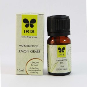 Iris Lemon Grass Glass Vaporizer Oil Bottle (2.9 cm x 2.9 cm x 6.4 cm, Yellow) for Rs 81 only