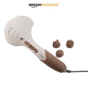 Lifelong LLM36 Powerful Double Head Body Massager Hammer, Brown at Rs 1499 only amazon GIF