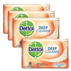 (Live at 10 AM) Amazon - Buy Dettol Deep Cleanse, 75g (Buy 3 Get 1 Free) at Rs 49 only