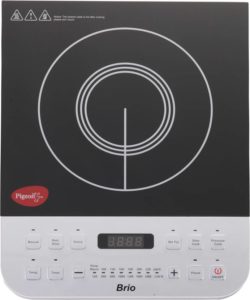 Pigeon Brio-2100W Induction Cooktop (Silver, Black, Push Button) Rs 1650 only flipkart