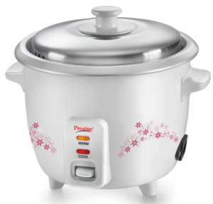 Prestige Delight PRWO - 1.0 Electric Rice Cooker (1 L, White)