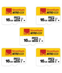 Strontium Nitro 433x 16 GB microSDHC (Class 10) - Pack of 5