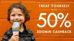 Zoomin 50% Cashback