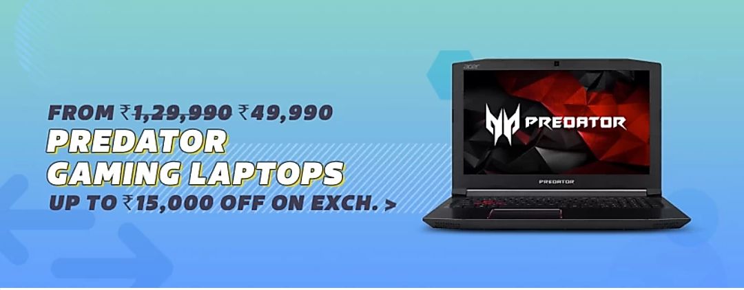 Acer Predator Helios 300 Core i5 7th Gen at rs.49,999