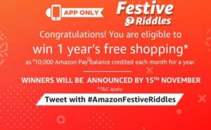 amazon festive riddles answers congratulations 28th september