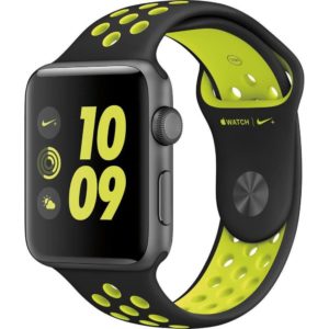 Amazon - Buy Apple Watch Series 2 Nike+ 38mm Smartwatch (Space Grey Aluminum Case, Volt Sport Band) at Rs 21,900