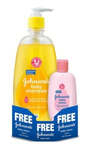 Amazon - Buy Johnson's Baby Shampoo (475ml) with Free Baby Lotion (100ml) at Rs 226 only