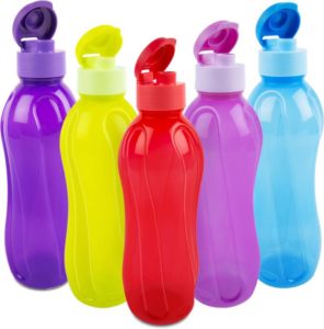 Flipkart - Buy Cello Aqua Flip Top 1000 ml Bottle (Pack of 5, Multicolor) at Rs 279