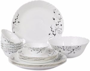 Flipkart - Buy Cello Imperial Ornate black Pack of 19 Dinner Set at Rs 899 (After Phonepe Cashback)