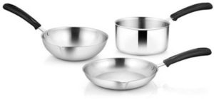 Flipkart - Buy Classic Essentials Induction Bottom Cookware Set (Stainless Steel) for Rs 389 only