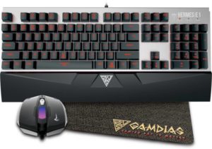 Flipkart - Buy Gamdias Hermes E1 Mechanical Gaming Keyboard with Demeter E2 Optical Gaming Mouse and NYX E1 Mousepad Combo Set for Rs 3299