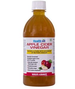Healthvit Apple Cider Vinegar 500ml - With Mother Vinegar, Raw, Unfiltered & Undiluted