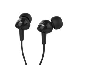 JBL C100SI In-Ear Headphones with Mic (Black)