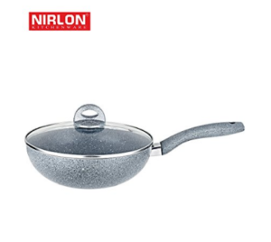 Nirlon Aluminium Kadai with Lid, 2.5 Litres at rs.702