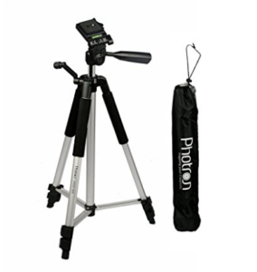 Photron Tripod Stedy 450 with 4.5 Feet Pan Head + Extra Quick Release Plate + Foam Grip and Carry Case at rs.649