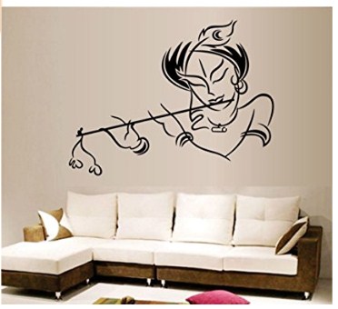 Decals Design 'Krishna' Wall Sticker (PVC Vinyl, 50 cm x 70 cm)