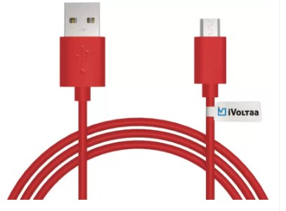 iVoltaa ivfk1 Sync & Charge Cable (Red)