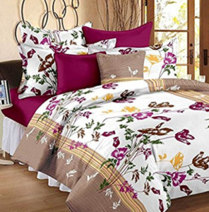 Story@Home 120 TC Sateen Double Bedsheet with 2 Pillow Covers at rs.299