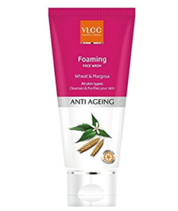 VLCC Anti Ageing Foaming Face Wash Wheat and Margosa, 100ml at rs.84