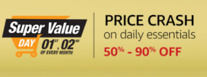 amazon crazy deals price crash super value days december