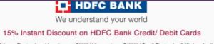 tatacliq hdfc offer get flat 15 discount