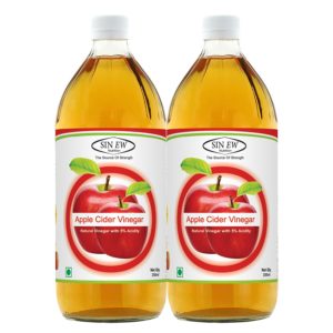 Buy Sinew Nutrition Raw Apple Cider Vinegar – 350ml (Pack of 2) for Rs.155 only