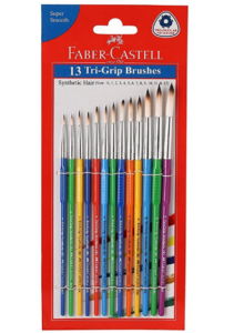 Faber-Castell Tri-Grip Brush - Round, Pack of 13 at rs.139