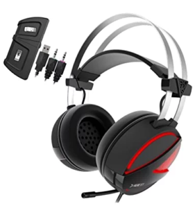 GAMDIAS Hebe E1 Gaming Headset With Usb/3.5Mm Jack, 40Mm Drivers, In-Line Remote And Rgb Lighting