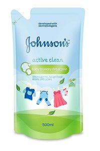 Johnson's Baby Laundry Detergent, Active Clean, 500ml