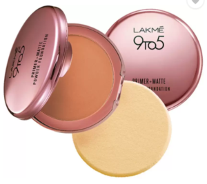 Lakme 9 to 5 Primer Plus Matte Powder Foundation Compact - 9 g (Ivory Cream)