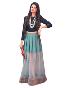 Royal Export Women's Velvet Semi-Stitched Dress at rs.299