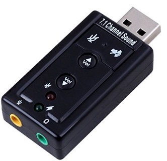 RTS &Trade 7.1 Channel USB External Sound Card Audio Adapter With Mic