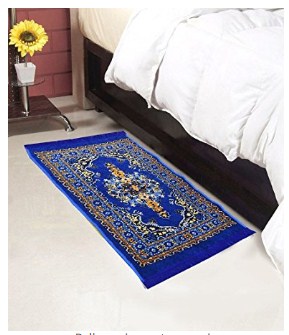 Home Elite Abstract Polyester Bedside Runner - 30"x48", Blue