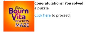 amazon bournvita maze contest 16th november sticker product page answers