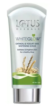 Lotus Whiteglow Oatmeal & Yogurt Skin Whitening Scrub (100 g)