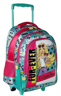 Barbie Polyester 16 inch Turquoise Children's Backpack (MBE - MAT138)