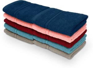 Swiss Republic 10 Piece Cotton Bath Linen Set (Multicolor, Pack of 10)