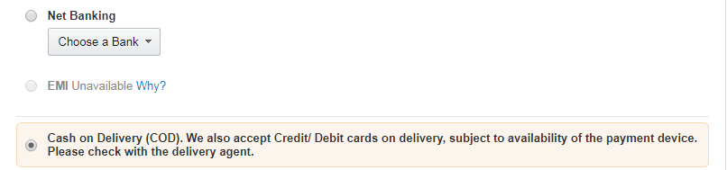 amazon cod