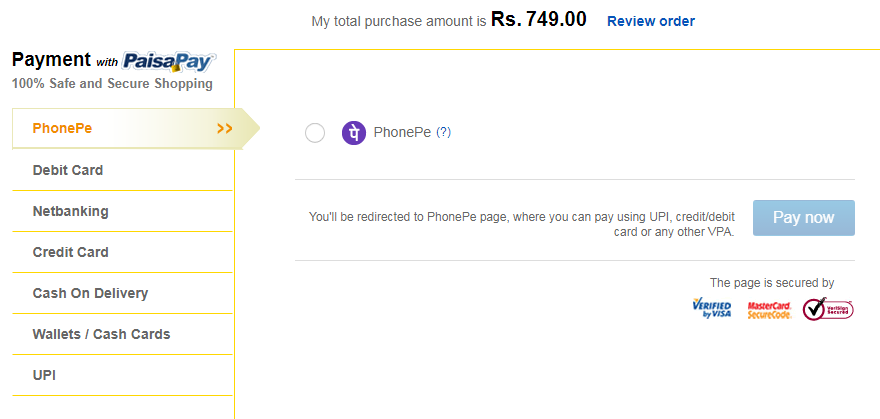 ebay phonepe