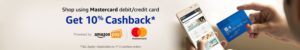 Amazon 10% Cashback on Master Card Offer