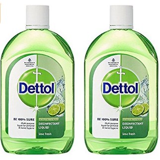 Amazon - Buy Dettol Disinfectant Multi-Purpose Liquid Lime Fresh- 500 ml (Pack of 2) at Rs.180 with APay Balance