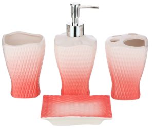 Amazon- Buy Miamour 4 Piece Ceramic Bathroom Accessories