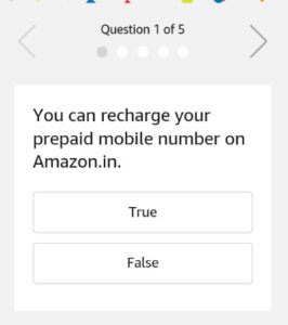 Amazon Recharge Quiz Today April Answers