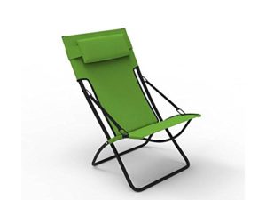 Buy Forzza Samui Folding Outdoor Recliner Sun Chair (Apple Green) for Rs.1,699 only