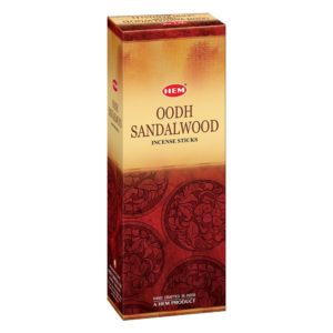 Buy Hem Oodh Sandalwood Incense Sticks (9.3 cm X 6.0 cm X 25.5cm, Black ) for Rs.117 only