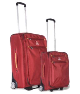Buy Swiss Military Red Set of 2 Medium & Small Check-in soft Luggage For Rs.7,397