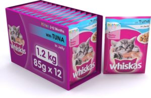 Buy Whiskas Adult Wet Food Tuna Cat Food (1.02 kg, Pack of 12) for Rs.30 only