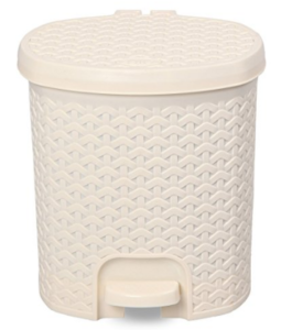 Cello Classic Plastic Pedal Bin 2, 12 Liters, Ivory at rs.398