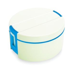 Cello Regus Plastic Insulated Food Server, 1.1 Litres, Off White/Blue 
