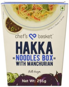 Chef's Basket Hakka Noodles Box with Manchurian, 251g Rs 30 only amazon